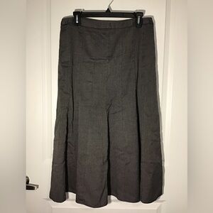New Directions Charcoal A-Line Skirt